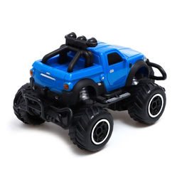 Машинка на пульте управления Джип. Пикап, работает от батареек, цвет синий - Автоград фото 3