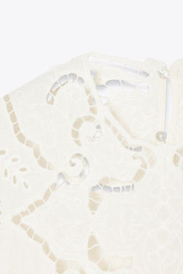 ZW COLLECTION BLOUSE WITH CUTWORK EMBROIDERY - Zara фото 4