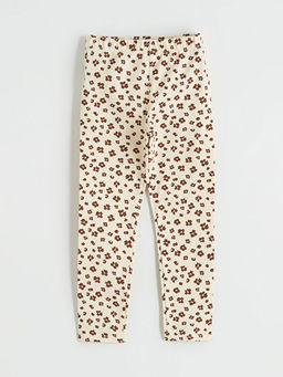 ?i?ek Desenli K?z ?ocuk Tayt