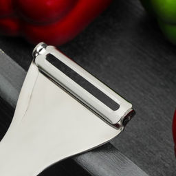 Овощечистка Доляна Zero, 19 см, нержавеющая сталь, цвет серебристый  фото 2