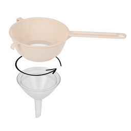 Цена за 2 шт. Сито (диам.130мм)(с воронкой)(бежевый) М8316