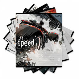 Цена за 10 шт. Тетрадь школьная ученическая ErichKrause Big Wheels, 12 листов, линейка (в плёнке по 10 шт.)_MIX-PACK