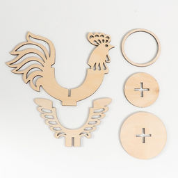 Подставка Пасхальная Петушок 14,5х10,3х10 см (набор 5 деталей) - Simaland фото 6