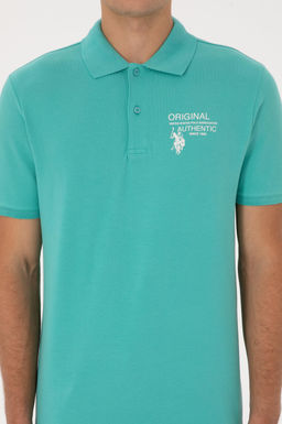 Футболка U.S. Polo Assn Erkek Mint Ti__rt из хлопка в ассортименте фото 6