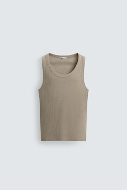 CAMISETA TANK RIB / Khaki