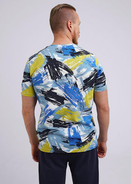 CLE Джемпер муж. 541978/05гн св.синий/белый - Clever wear фото 4