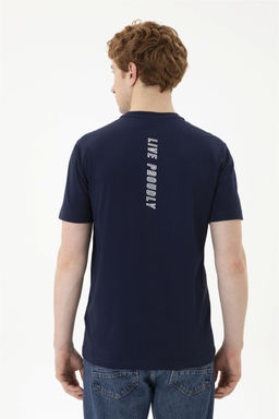 Мужская темно-синяя футболка - U.s. polo assn фото 5