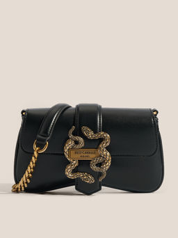 Женская сумка через плечо JUST CAVALLI ICONIC SNAKES Артикул 4450763, черный