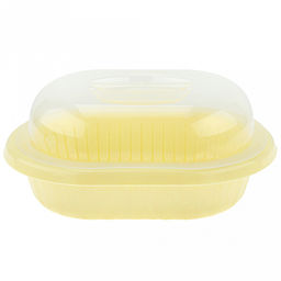 "Жасмин" Хлебница пластмассовая 31х24х13см, со вставкой, прозрачная крышка, полипропилен, т.м. NECO (Россия)