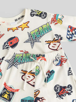 ACOOLA / Пижама детская для мальчиков Acklee белый принт фото 3