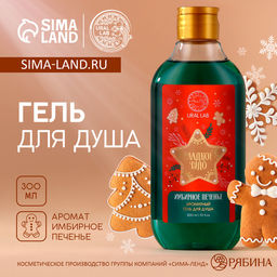 Гель для душа URAL LAB, 300 мл, аромат хвойный лес, Новый Год