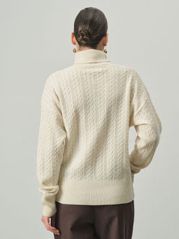 Свитер из кашемира KW051592 кремовый