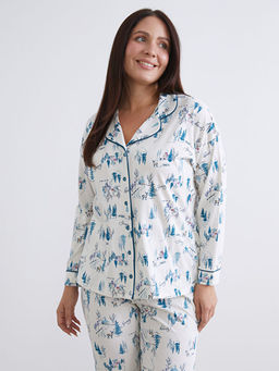 B?y?k Beden G?mlek Yaka Kad?n Pijama Tak?m?