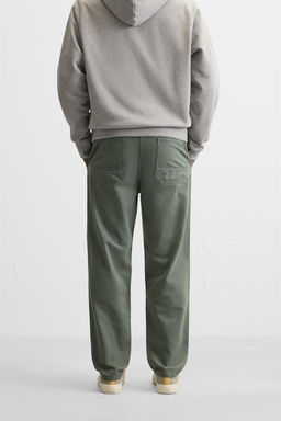 WASHED JOGGER WAIST TROUSERS - Zara фото 29