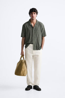 GEOMETRIK JACQUARD GOMLEK