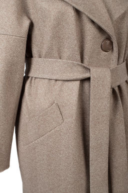 Пальто женское демисезонное (пояс) - El podio фото 10
