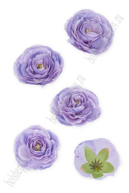 Головки цветов "Пион" 7 см (5 шт) SF-7874, фиолетовый