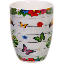 Цена за 2 шт. Кружка керамическая 350мл "Экзотические птицы"