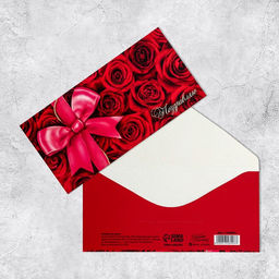 Цена за 10 шт. Конверт для денег «Поздравляю», 16.5×8 см