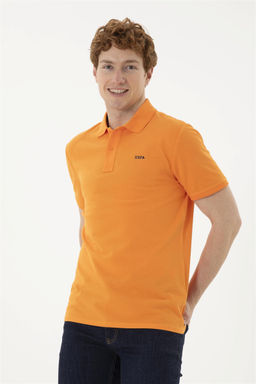 Мужская оранжевая базовая футболка - U.s. polo assn фото 3