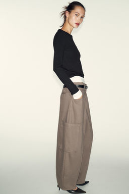 DOUBLE CONTRAST T-SHIRT - Zara фото 12