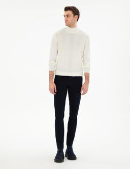 Ekru Slim Fit Kazak