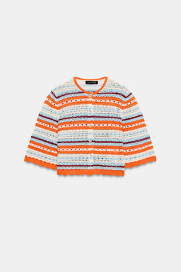 CHAQUETA PUNTO POINTELLE RAYAS / Multicolor - Zara фото 7