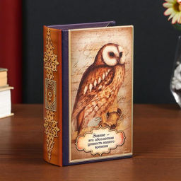 Шкатулка книга-сейф «Знание - это абсолютная ценность нашего времени», дерево, искусственная кожа, 17×11×5 см