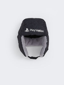 Playstation Bask?l? Erkek ?ocuk Kar ?apkas?