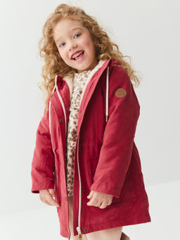 Парка демисезонная на меху Клюква - Bungly фото 4