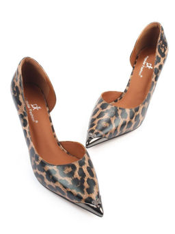 06-808A-6PC BLACK/LEOPARD Туфли женские (натуральная кожа)