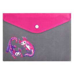 Папка для документов пластиковая арт. 65884/ 12 ПАРОЧКА АКСОЛОТЛЕЙ