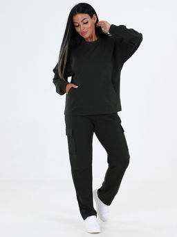 СК-2304 ЖЕНСКИЙ СПОРТИВНЫЙ КОСТЮМ (Темно-зеленый) - А-дина фото 3