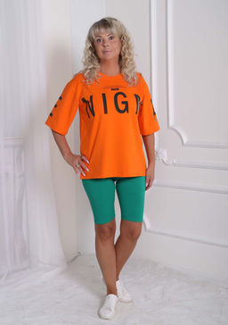 Футболка Энигма оранжевая - Марлен фото 2