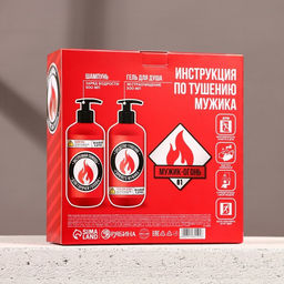 Подарочный набор Тушение мужика: гель для душа и шампунь для волос, 2?300 мл, HARD LINE