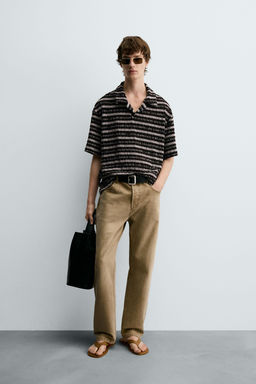 JACQUARD KNIT POLO SHIRT
