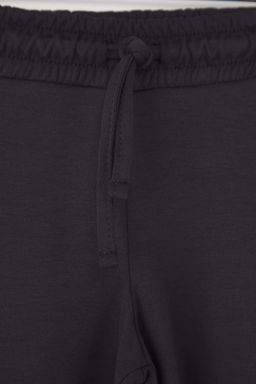 Antrasit-Bej Pamuklu 2li Duz/Basic Beli Lastikli Orme K?z Cocuk Pantolon TKDAW26TA00002 - Trendyolmilla фото 4