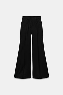 PANTAL?N FLARE ZW COLLECTION / Negro - Zara фото 6