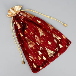 Цена за 5 шт. Мешочек подарочный плюш Тепла и любви, ёлки, тиснение, 20 х 30 см +/- 1.5 см - Дарите счастье фото 9