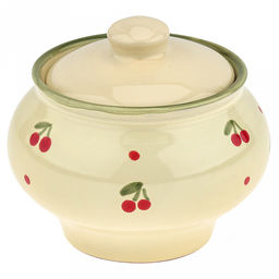 Горшок для жаркого керамический "Русский" 0,33л, д11,2см, h9,5см, "Кантри", с крышкой (Россия)