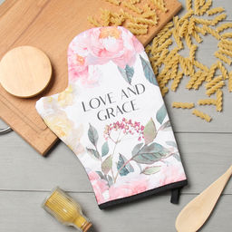 Варежка-прихватка Этель Love and Grace 20х28см,саржа, 100% х/л, ватин 250г/м2