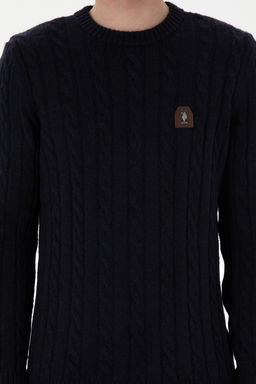 Erkek Regular Fit Bisiklet Yaka Lacivert Kazak - U.s. polo assn фото 13