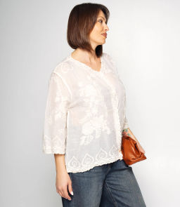 Блуза #КТ34 (5), светло-бежевый - Dommod фото 2