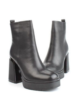 04-M3-1451 BLACK Ботильоны зимние женские (натуральная кожа, натуральный мех) - Фабричный китай фото 13