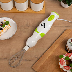 Блендер Luazon LBR-26, погружной, 300 Вт, 0.6 л, 2 скорости, бело-зелёный - Luazon home фото 2