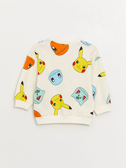 Bisiklet Yaka Uzun Kollu Pokemon Bask?l? Erkek Bebek Sweatshirt - Waikiki фото 2