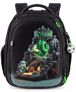 Рюкзак SkyName set-RK-626 + мешок для обуви, папка, пенал, кошелек, бейдж, канц. набр, брелок мячик  фото 3
