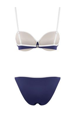 Koyu Lacivert Renk Bloklu Balconette Kapl? Normal Bel Brazilian Bikini Tak?m? TBESS26BT00016 - Trendyolmilla фото 6