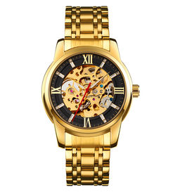 Часы наручные Skmei мужские механические с автоподзаводом 9222gold-black