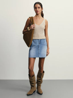 Джинсовая юбка мини / Zarina  фото 2